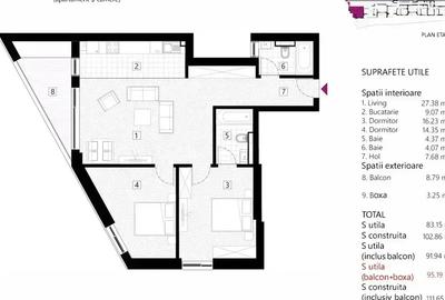 Apartament Lux 3 Camere Eminescu I Boxa Inclusa - 10