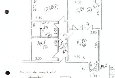 Apartament 3 camere | Bd. Dacia  | Et. 7/8 | 83 mp - 11