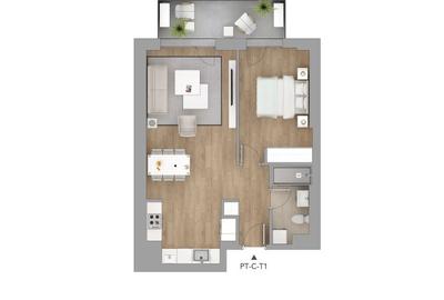 Apartament cu 2 camere decomandat în Ghencea