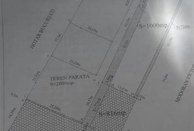 Teren 1250 m   Popești Leordeni granita cu Sector 4 - 1