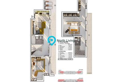 Penthouse 3 camere, 144 mp, terase, Prelungirea Ghencea - 10
