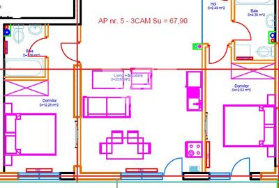 Apartament 3 camere 2 bai etaj 1 - zona Mega Image Doamna Stanca - 9