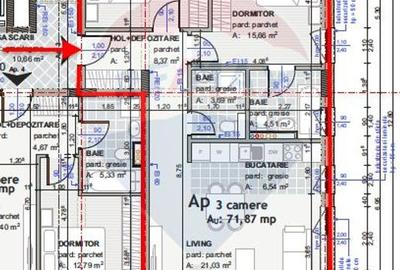 Apartament cu 3 camere de vânzare - zona semicentrală -Mărăști - 5