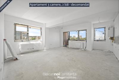 Apartament cu 3 camere decomandat în Tomis Plus