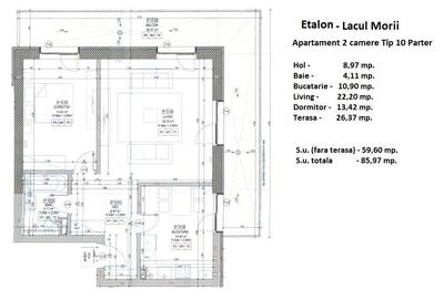 Apartament 2 camere+terasa,centrala proprie,mutare rapida,Zona Uverturii-Lidl! - 14