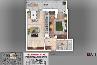 APARTAMENT 2 CAM. TIP STUDIO / NICOLAE GRIGORESCU! - 1