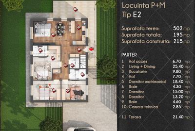 Casa P+M cu sistem HVAC | Pompa de caldura | Panouri fotovoltaice | Smart Home - 19