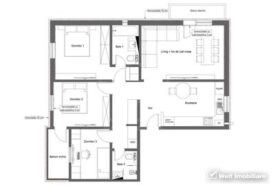 Apartament modern 4 camere, etaj 1, cartier Marasti - 12