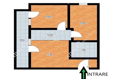 Apartament cu 3 camere balcon loc parcare zona Magnolia din Sibiu - 6