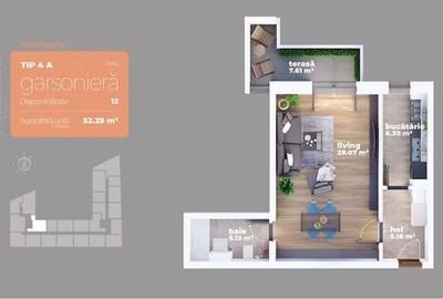 GARSONIERA SPATIOASA - ETAJ 2 IN BLOC P+11 / AUCHAN TITAN! - 1