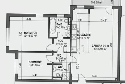 Apartament 3 camere, parcare, boxă, expunere sud | Coresi - 4