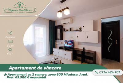 Apartament cu 2 camere,Zona 600 Micalaca, Arad - 1
