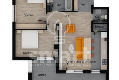 Apartament 2 camere BLOC NOU FINISAT Floresti zona Muzeul Apei - 5