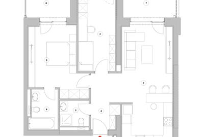 Apartament cu 3 camere - Tip 3H Lake View - 13