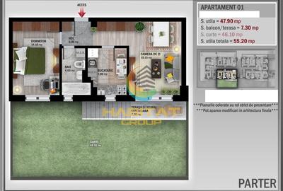 Pallady 2 camere 55 mp + curte proprie 46 mp bloc Boutique - 2