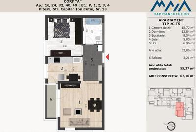 Apartament 52mp utili | Finisaje Premium | Langa padure - Pitesti, Negru Voda - 2