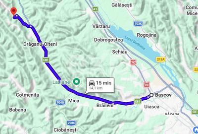 Teren intravilan 3052 mp | Băcești, Drăganu | asfalt | utilități la poartă - 6