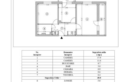 Apartament 2 camere in renovare totala - 1