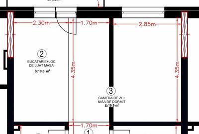 Apartament 2 camere, dressing, BETA RESIDENCE - 9
