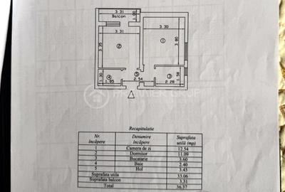 Apartament 2 camere 37mp decomandat, Alexandru cel Bun, CT, mobilat - 8