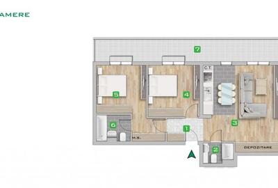 Apartament 3 cam complex rezidential premium Metrou Pacii