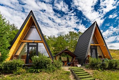 Com0%|Vilă turistică cu 8 camere + căsuțe A-frame, teren 5575 mp Călimănești, VL - 3