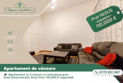 Apartament cu 2 camere nedecomandat, mobilat în Ultracentral