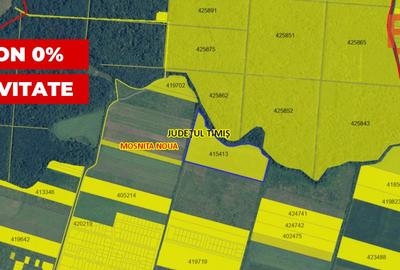 COMISION 0% Teren extravilan Mosnita in zona de Padurea Bistra - 66.667 mp - 1