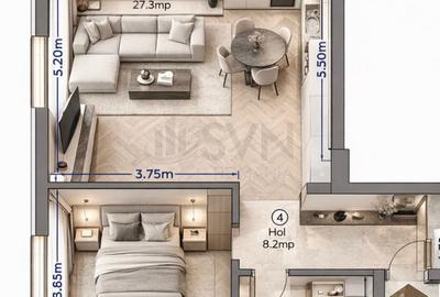 REA1024373 Apartament de 2 camere rond OMV Pipera - 2