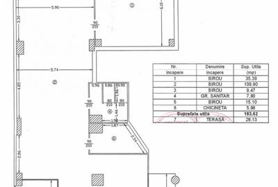 SPATIU DE INCHIRIAT-CENTRUL CIVIC-184 MP - 1
