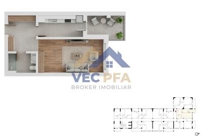 Garsoniere Spațioase 41-44mp | Finisaje la Alegere | Comision 0% - 2