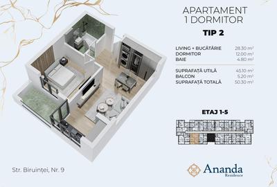 Metrou Berceni - Apartament 1 dormitor - Ananda Residence - 18