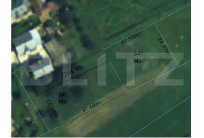 Teren Construcții intravilan de 841 mp, în Sud-Vest