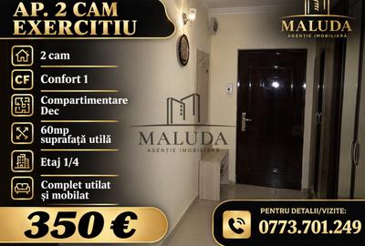 Apartament cu 2 camere decomandat, mobilat în Exercițiu