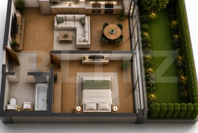Apartament 2 camere, 43mp, gradina, in Apahida - 1