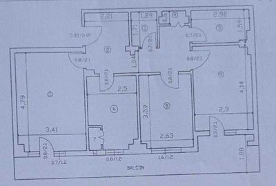 Apartament cu 3 camere decomandat în Târgu Cucu