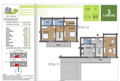 DUPLEX 3CAM. -MUTARE IMEDIATA / SCOALA BRAUNER,METROU N TECLU! - 2