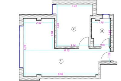 Apartament cu 2 camere semidecomandat în Grigorescu