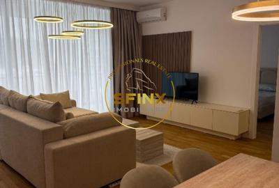 Apartament cu 2 camere semidecomandat, mobilat în Băneasa