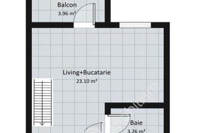 Apartament cu 3 camere si balcon situat in zona Vasile Aaron din Sibiu - 6
