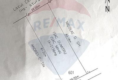 Teren 2,136mp Gradistea / Intrarea Biserica Maxineni - 2