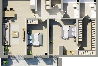 SOLID Residence SKYLINE Mamaia - 3 CAMERE LUX , finisat la cheie , smart home - 20