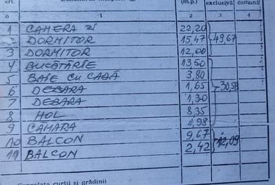 Apartament decomandat cu 3 camere, etaj 7/8, Vaslui zona Traian - 7