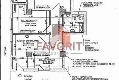 Spatiu comercial cabinet | centrala proprie | investitie | zona excelenta | - 13