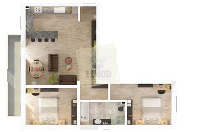 Dezvoltator vand 3 camere cu balcon la Mega Image 0% comision - 14
