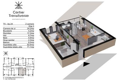 TRANSILVANIA RESIDENCE- CARTIER TRANSILVANIA, APARTAMENT 2 CAMERE - 16