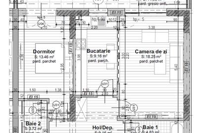 Apartament 2 Camere  cu 2 bai, Ap2 - 14