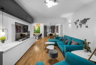 Apartament cu 3 camere semidecomandat, mobilat în Calea Plevnei