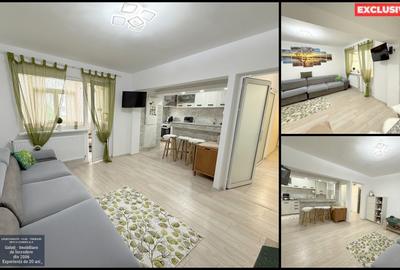 Apartament cu 3 camere decomandat, mobilat în Micro 20