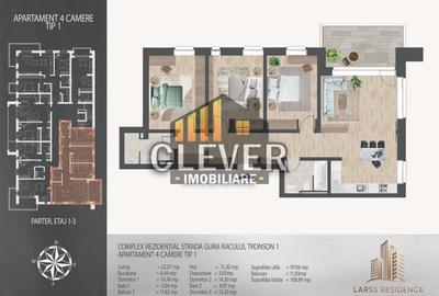 Apartament cu 4 camere decomandat în Theodor Pallady